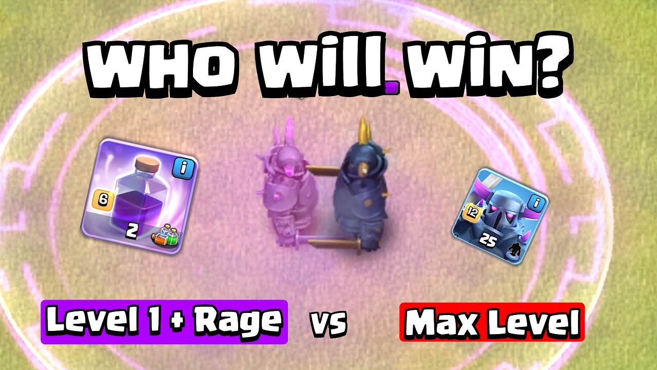 RAGED Level 1 VS MAX Level Troops | Clash of Clans