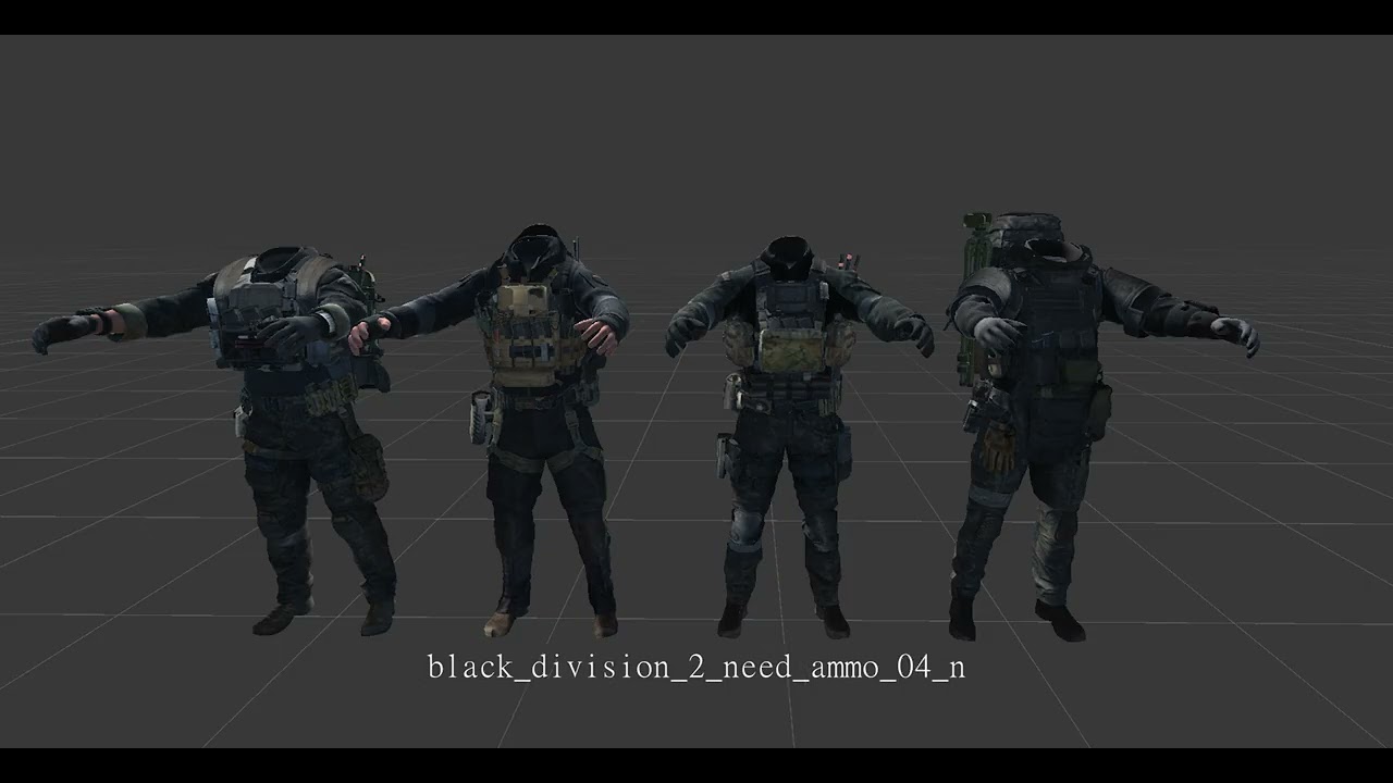 All Black Division Voice Lines