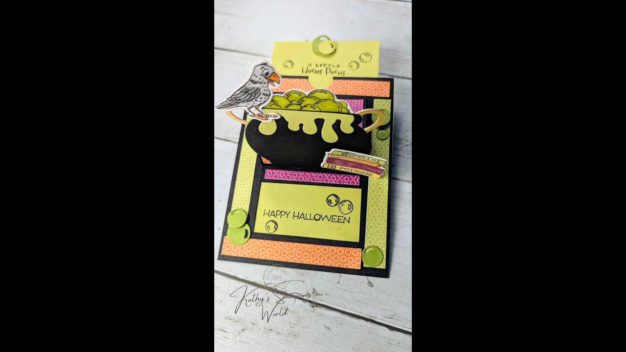 Fun Fold Friday:   Halloween Slide Card