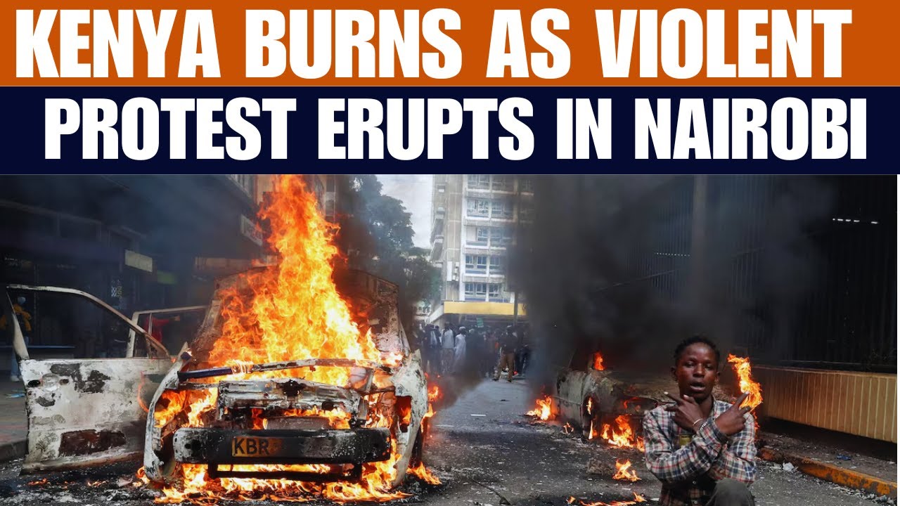 Kenya Protest | Police Lob Tear Gas As Violent Protest Erupts In Nairobi Over Blogger&rsquo;s Death |News9