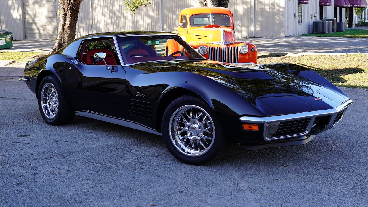 Замена двигателя на Chevrolet Corvette C3 LS 1970 года | Реставрация | Индивидуальный дизайн салона