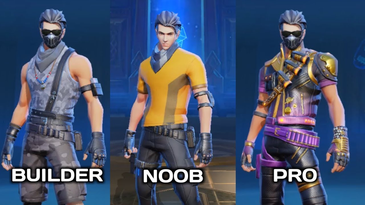 NOOB VS BUILDER VS PRO IN CREATIVE DESTRUCTION