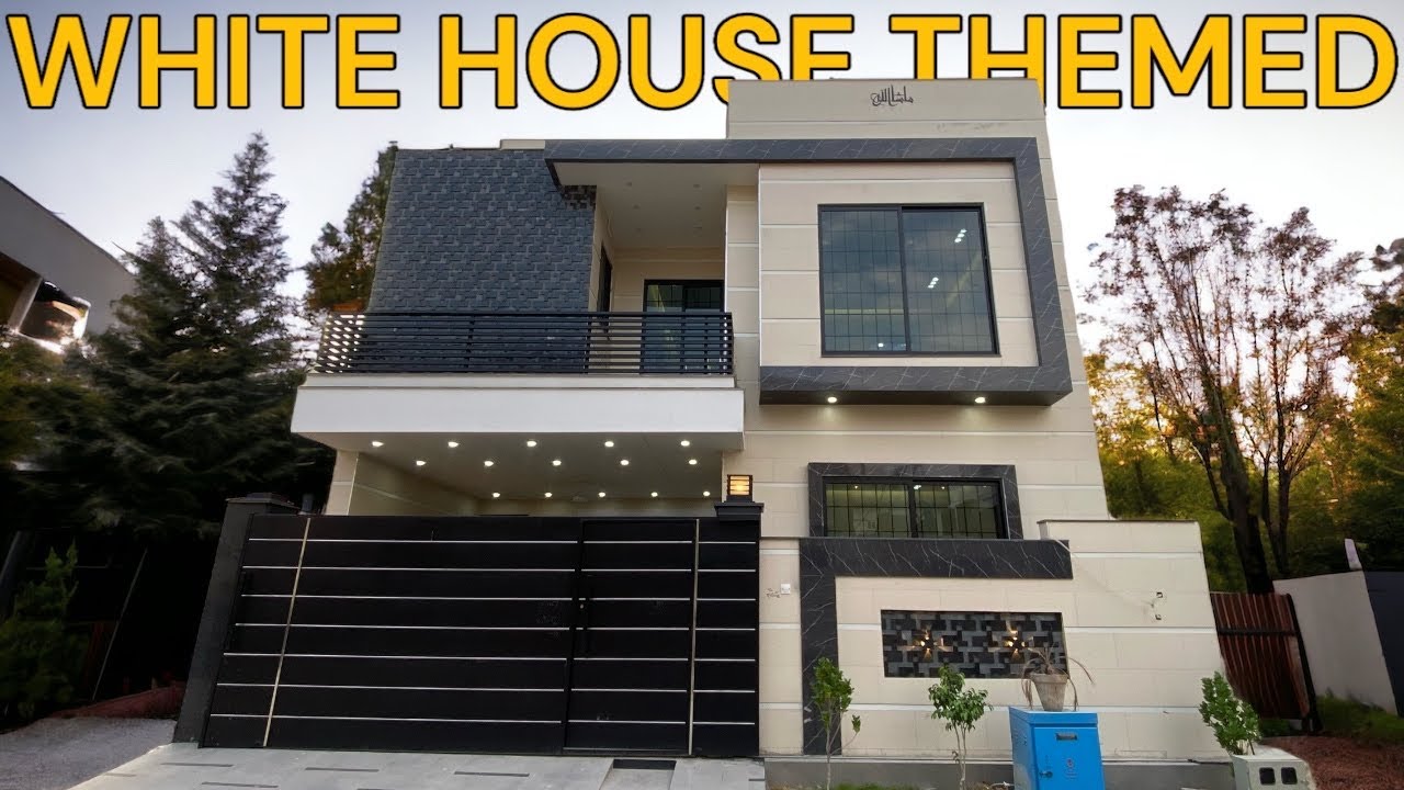 7 Marla WHITE HOUSE THEMED House Design | House For Sale In Kohistan Enclave