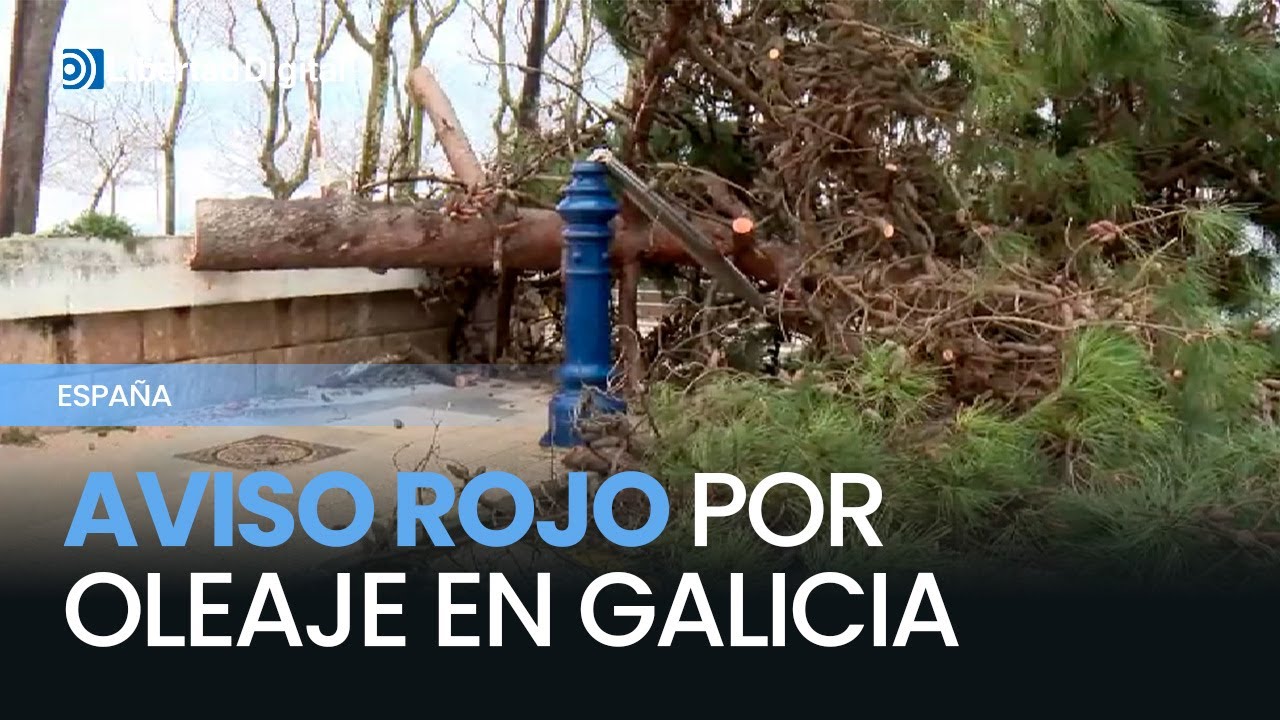 La borrasca Herminia deja a Galicia en aviso rojo