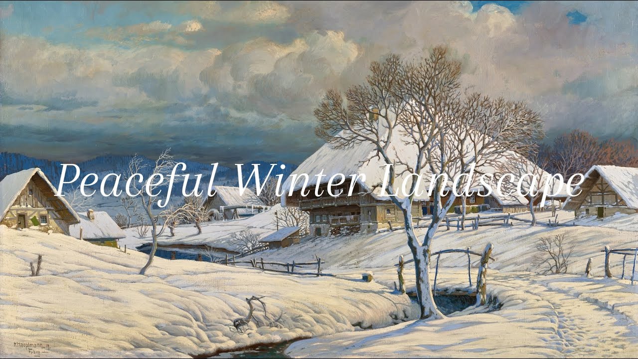 Winter Landscape (1919) | Karl Hauptmann | Calm Art for Home & Relaxation