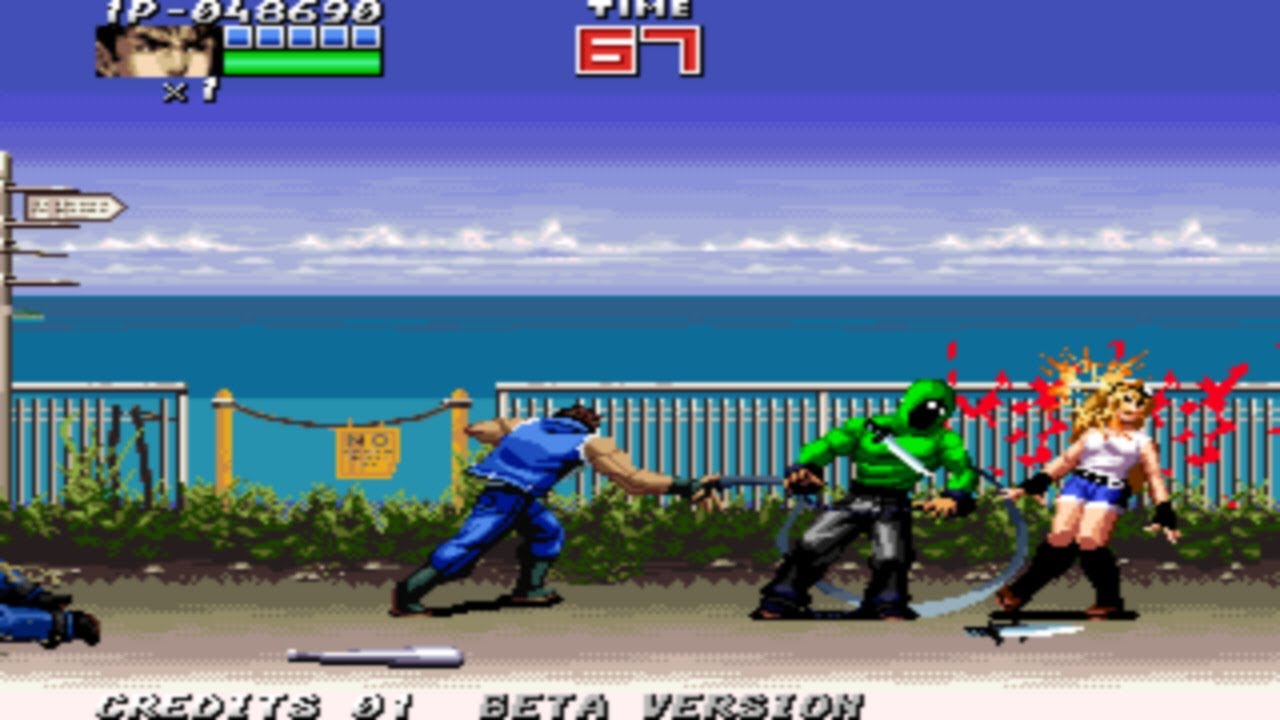 Double Dragon One (Beta 3) - Neo Geo - Longplay (Bug ?)