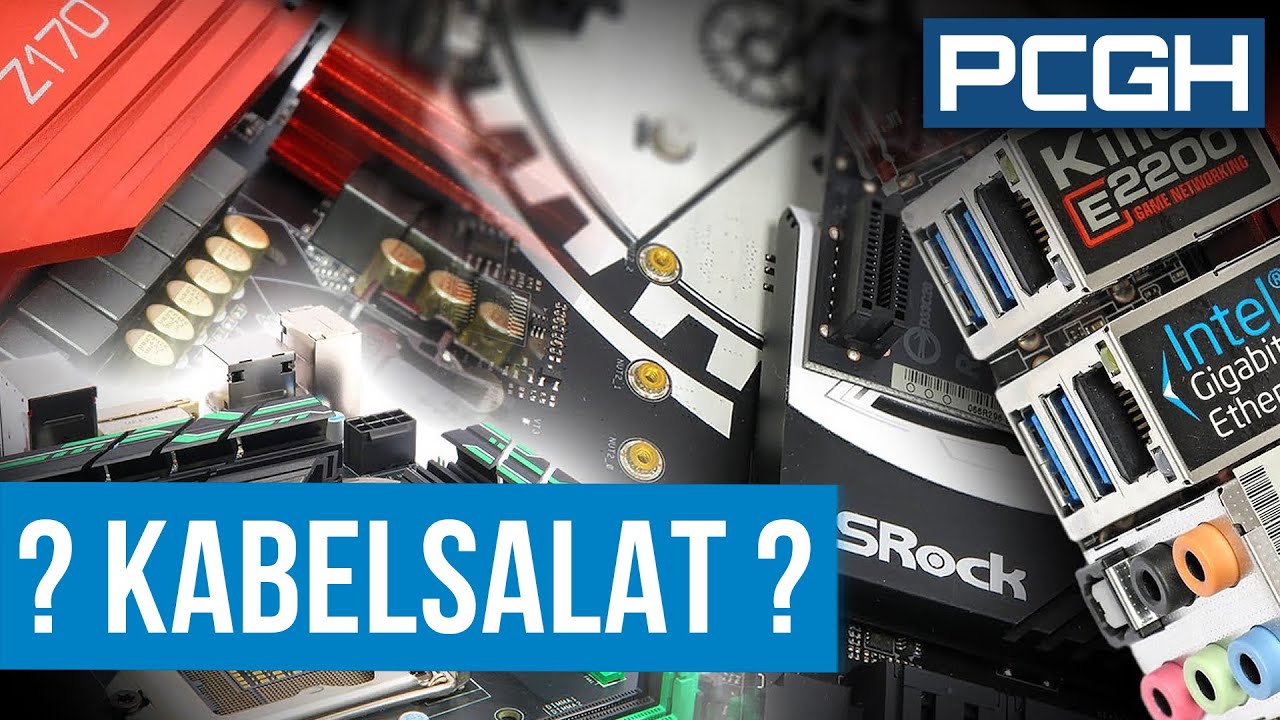 AMD & Intel: Mainboard RICHTIG anschließen und verkabeln: Anschlüsse der Hauptplatine erklärt
