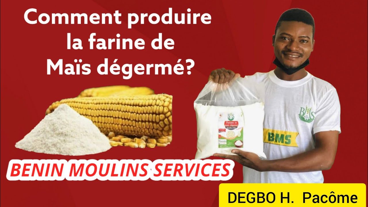 Comment produire la farine de maïs dégermé (GAMBARI LIFIN)? PARTIE 1 #farine #maïs #dégermé