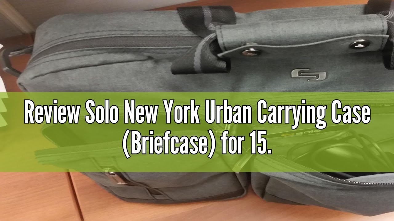 Review Solo New York Urban Carrying Case (Briefcase) for 15.6