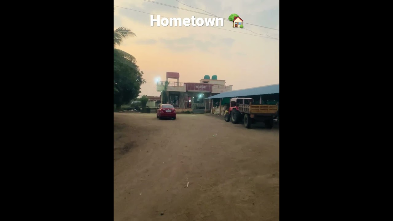 Hometown veiw #indian #villagevlog #naturephotography #naturelovers #farming #mahindratractor