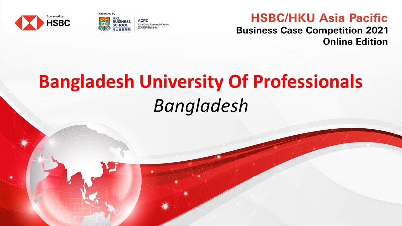2021 HSBC/HKU ASP Business Case Competition Round 1 - Bangladesh University of Professionals