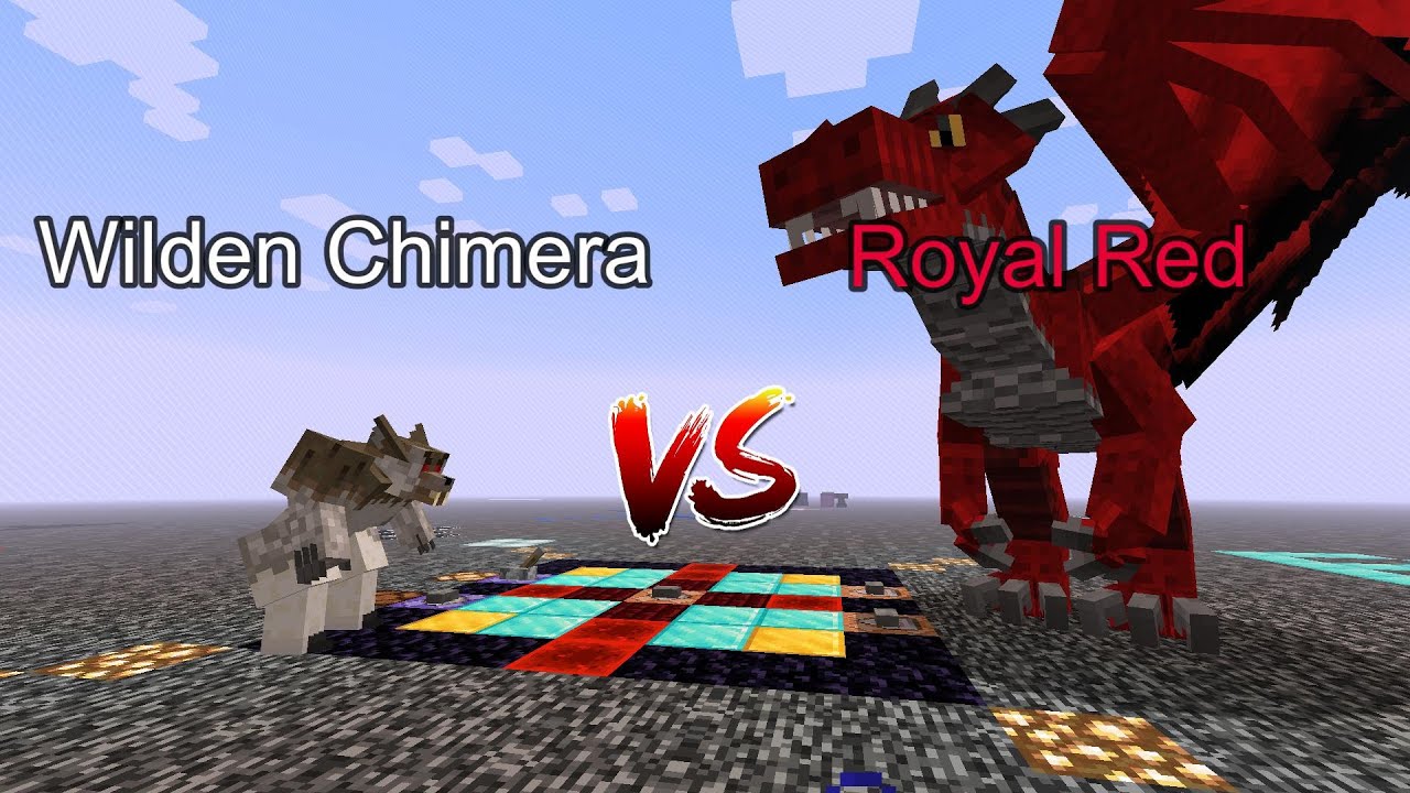 Royal Red vs Wilden Chimera  Minecraft  Mob Battle