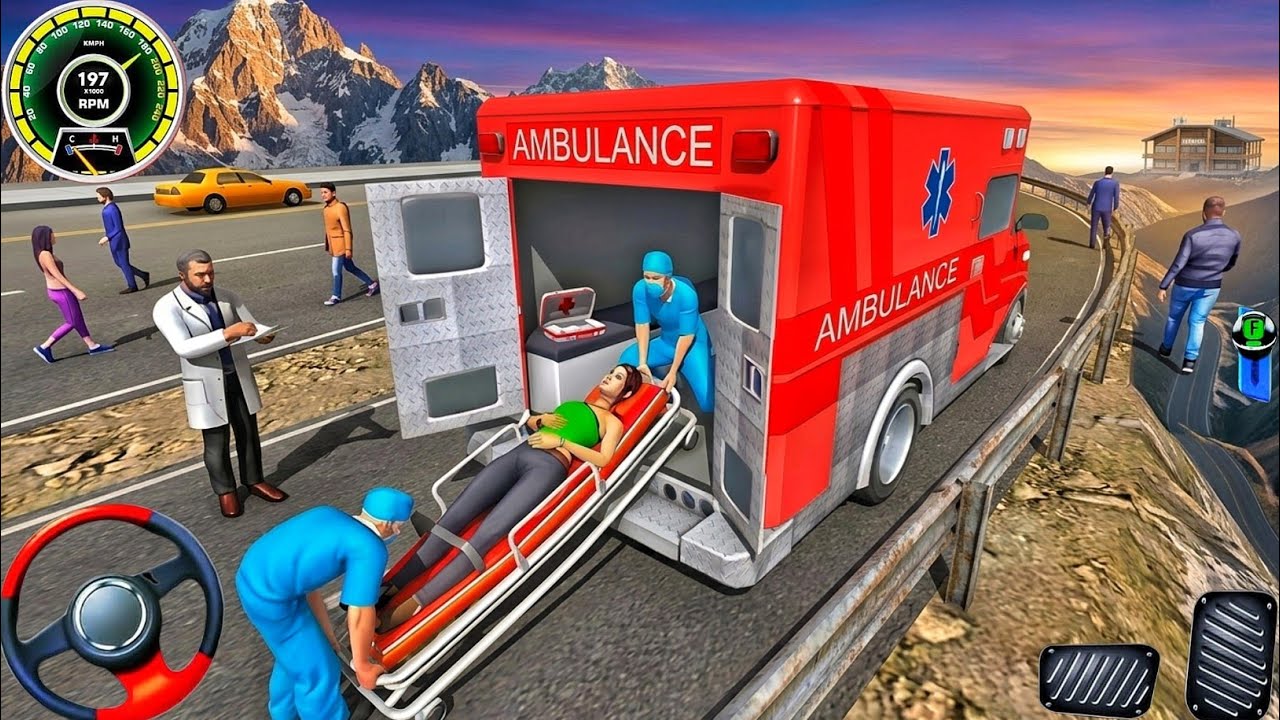 Ambulance Rescue Simulator 2026 3D: Doctor With Paramedic Emergency City Rescue: Android Gameplay