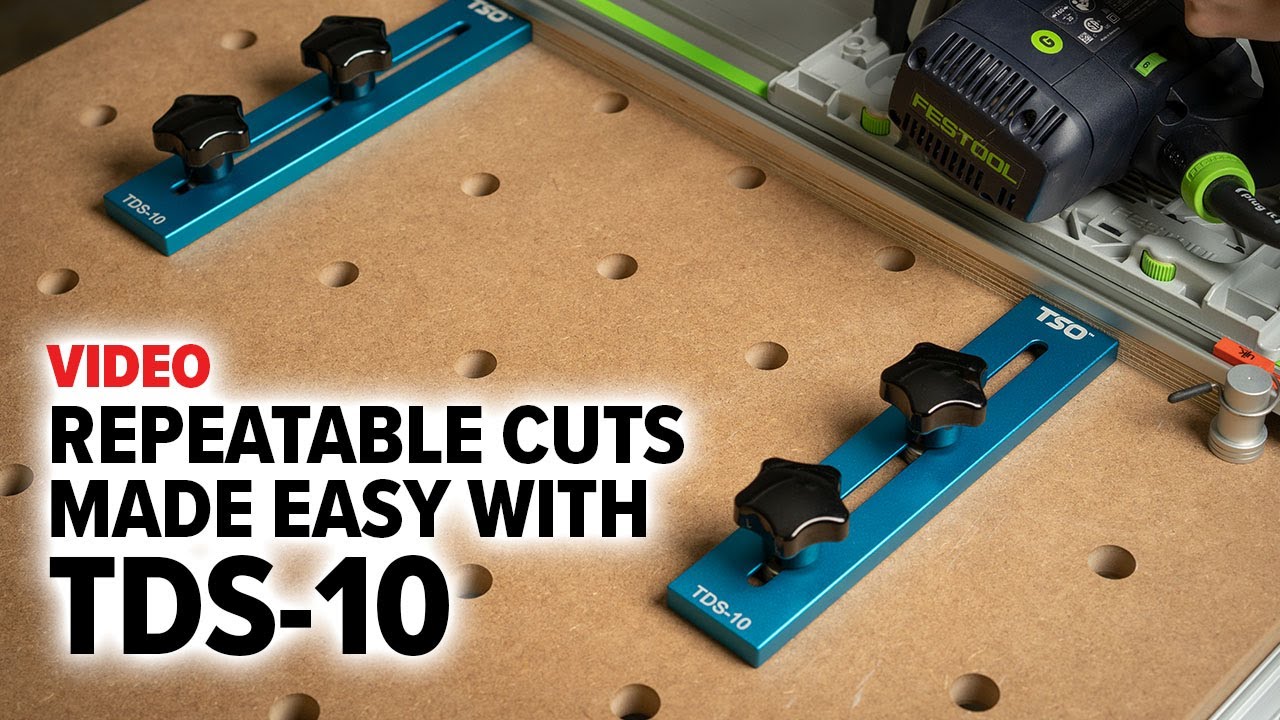 Easy to Repeat Cross Cuts on a Festool MFT/3 Using TSO Products TDS-10 Dog Stops