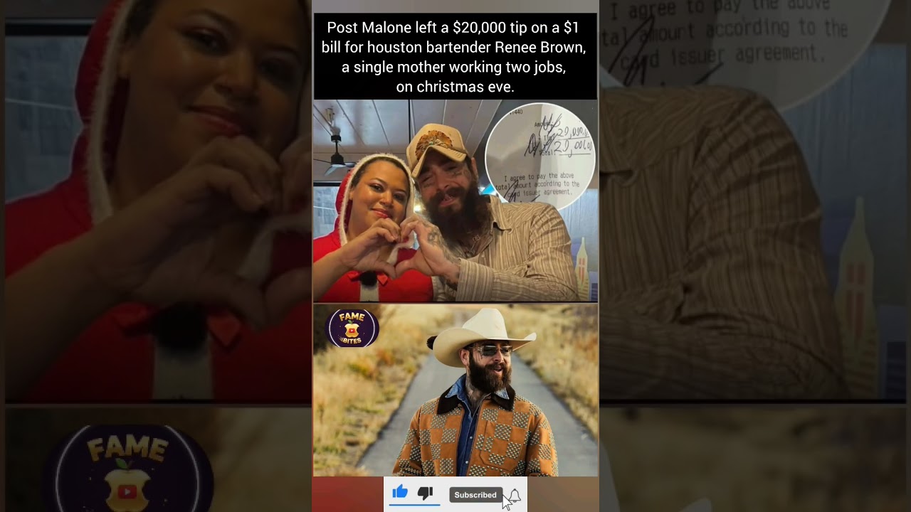 Post Malone’s $20k surprise.💰🫡