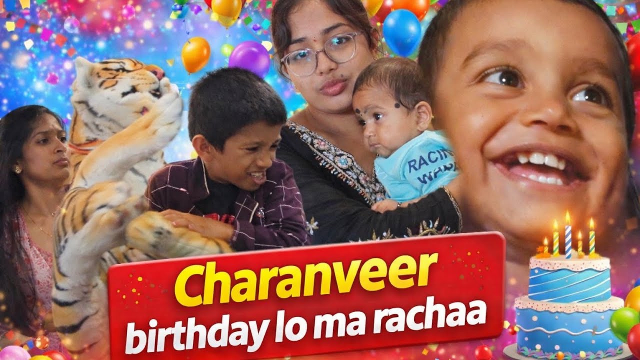 Charanveer turned 2 🥳 ll Birthday vlog 🎉 ll Fun vlog ll #birthday #masti 