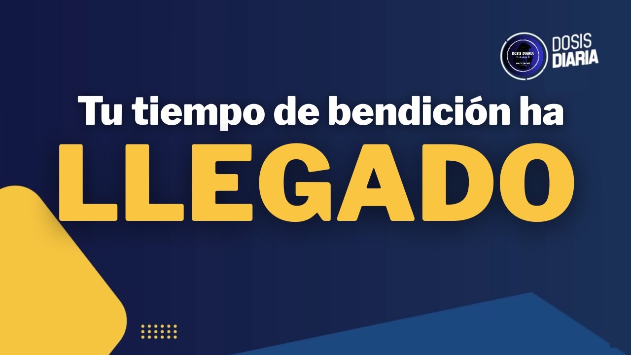 Dosis Diaria Roka - Tu tiempo de Bendición ha llegado.