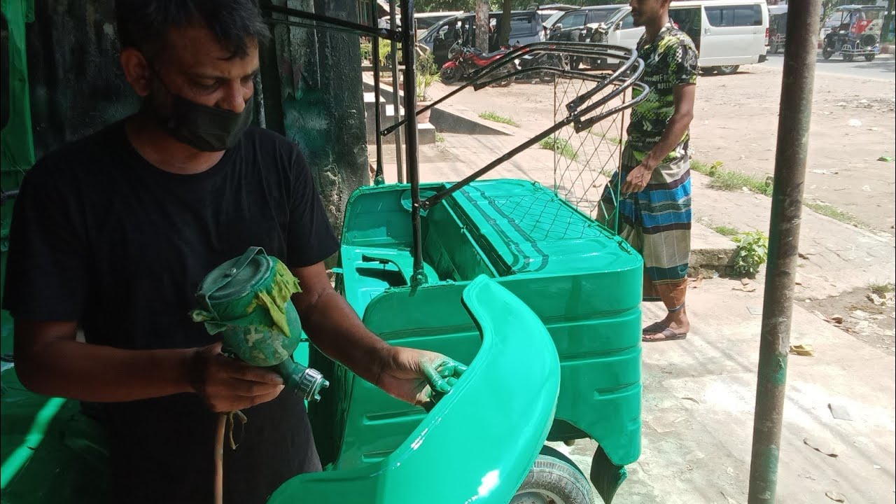 Bajaj Three Wheeler Body painting 