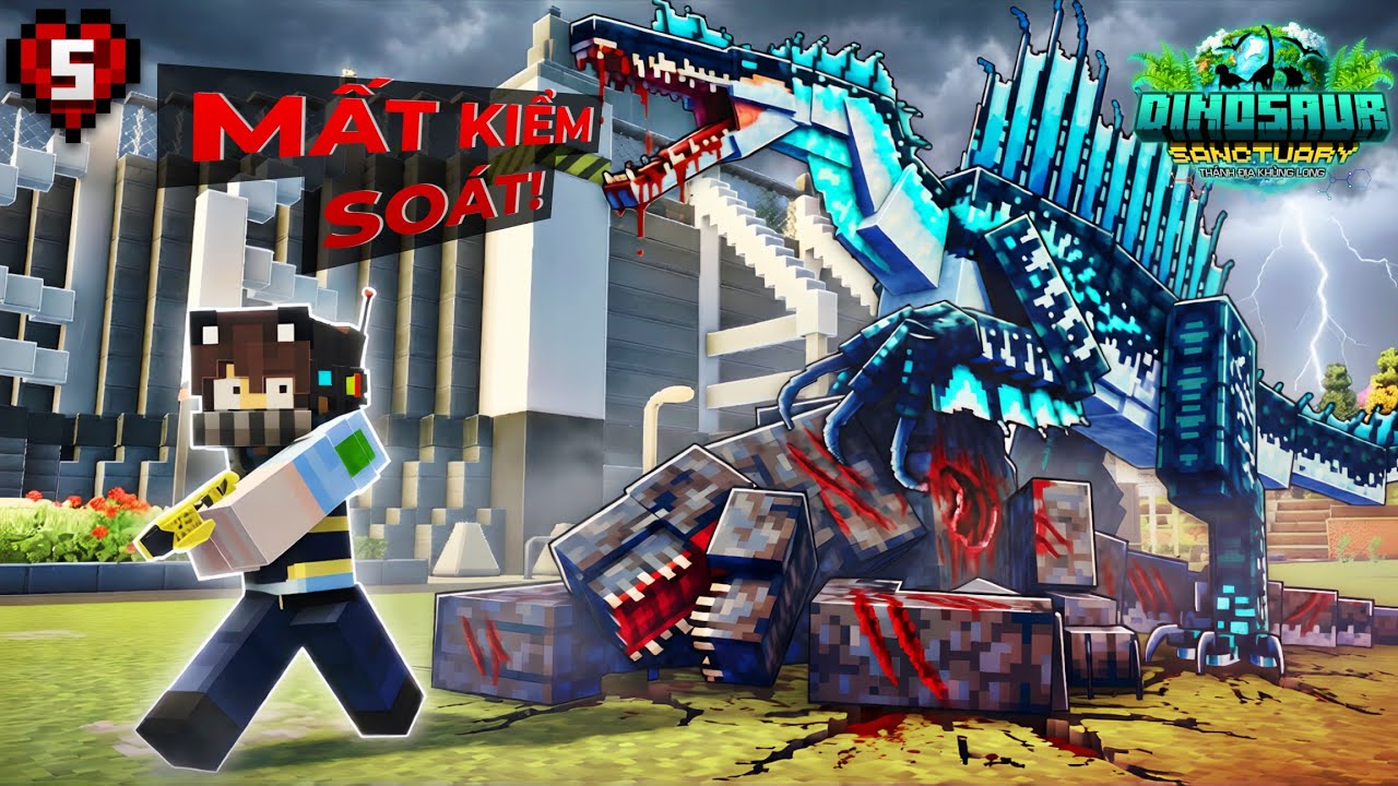 TÔI ĐÃ SAI LẦM KHI ĐỂ CON KHỦNG LONG NÀY ĐẤU VỚI D.REX... - MINECRAFT THÁNH ĐỊA KHỦNG LONG #5