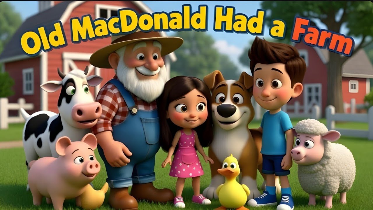Old MacDonald Had A Farm | Nursery Rhyme | Songs for children with lyrics
