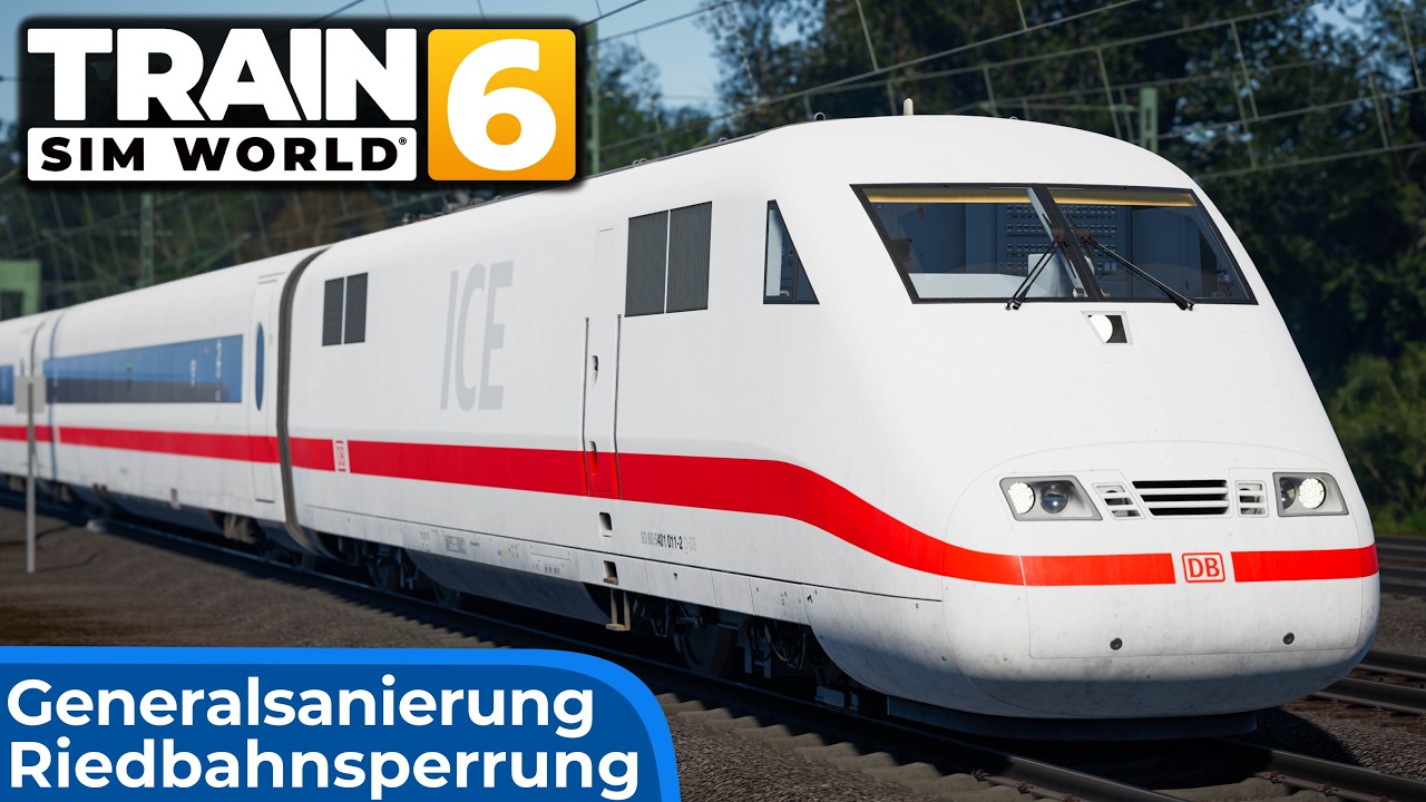 Generalsanierung auf der Riedbahn | TRAIN SIM WORLD 6 | Frankenbahn Umleitung – ICE 1 nach Innsbruck