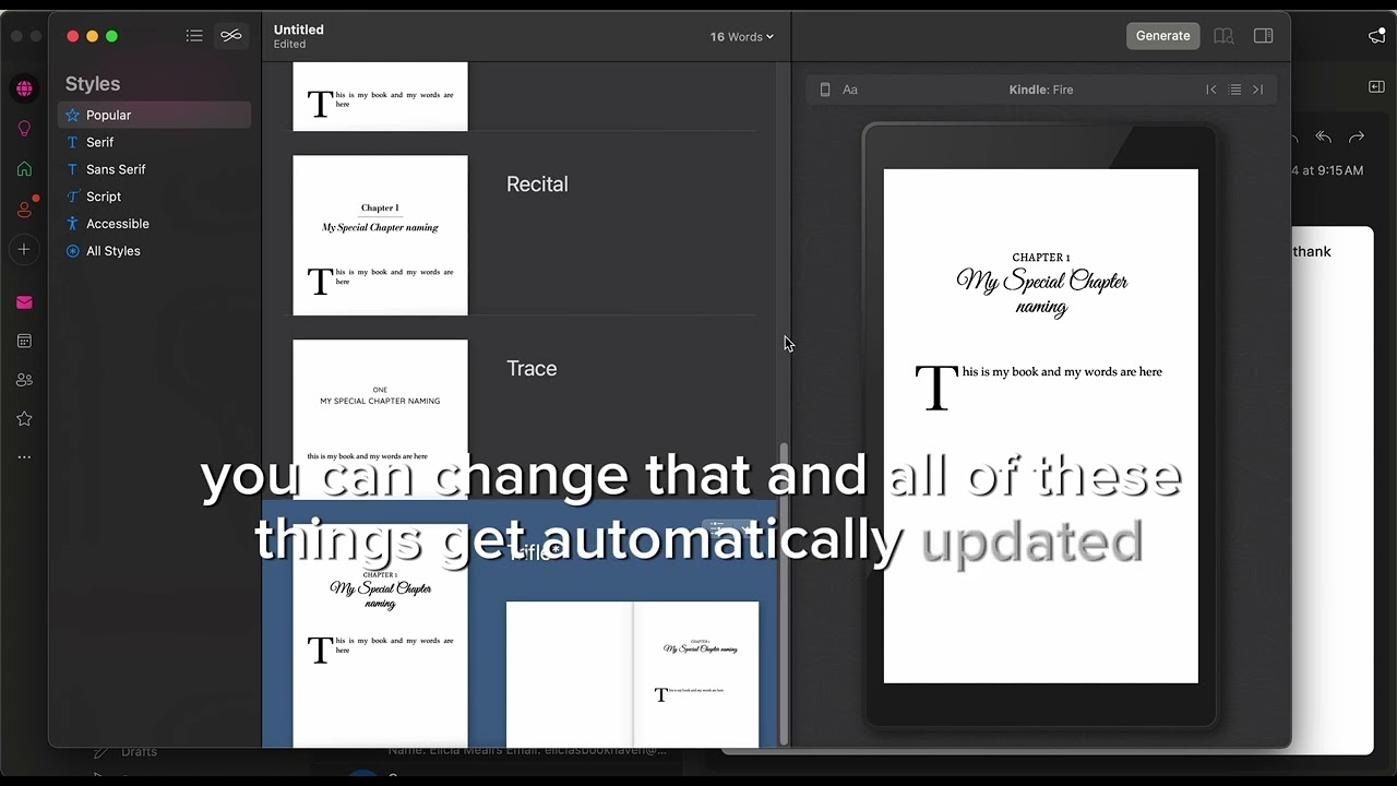 Vellum (the only easy book formatting software)