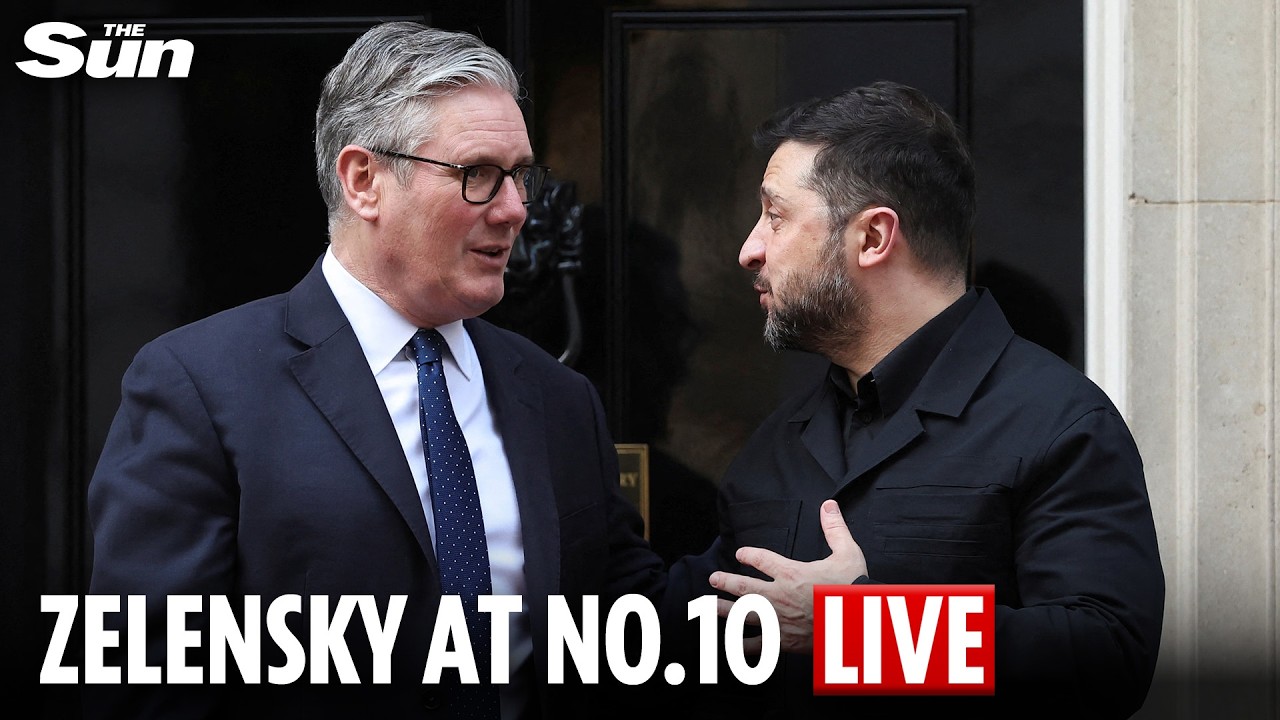 LIVE: Zelensky arrives at Downing street for crunch Ukraine war summit with Starmer, Macron and Merz