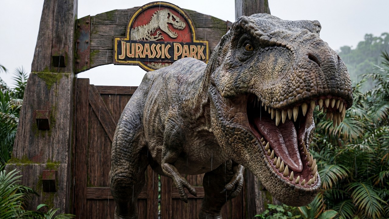 Jurassic Park Chaos! Dinosaurs Are Free! 【Seedance2 AI】