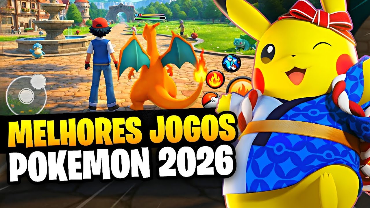 OS 12 MELHORES JOGOS de POK&Eacute;MON para Celular Android - 2026