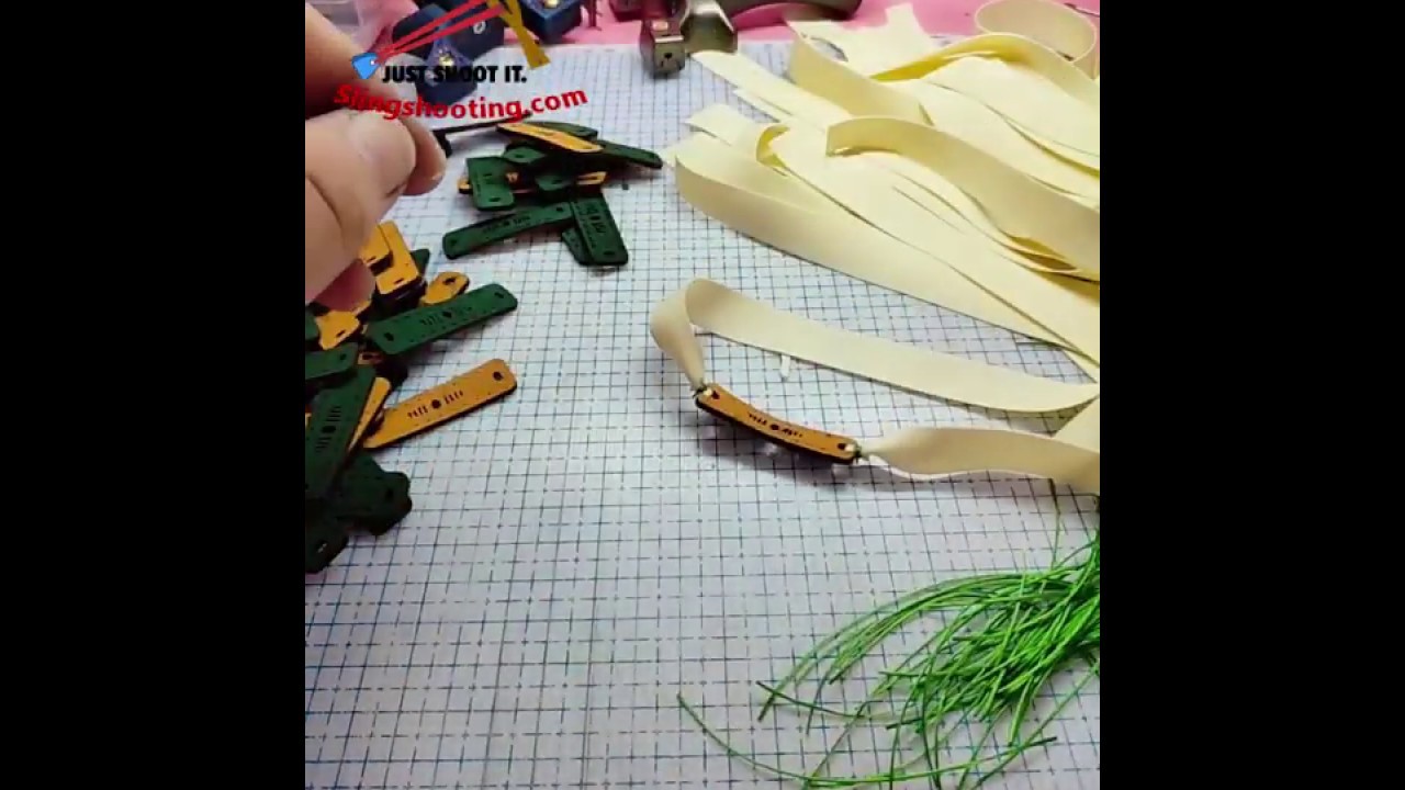 how to tie slingshot band set without a jig