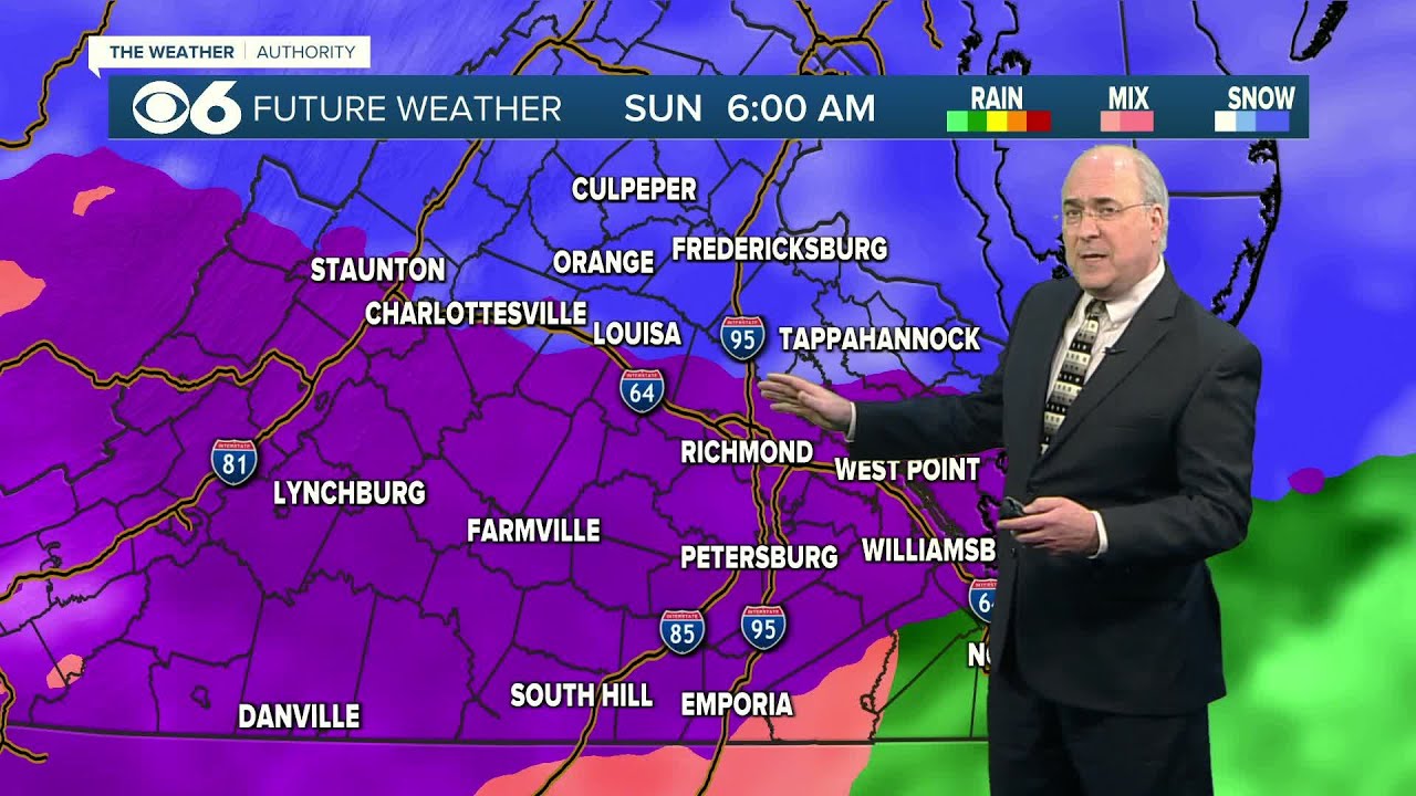 Hour-by-hour look at timing for Virginia ice storm (Saturday 6:45 p.m. Update)