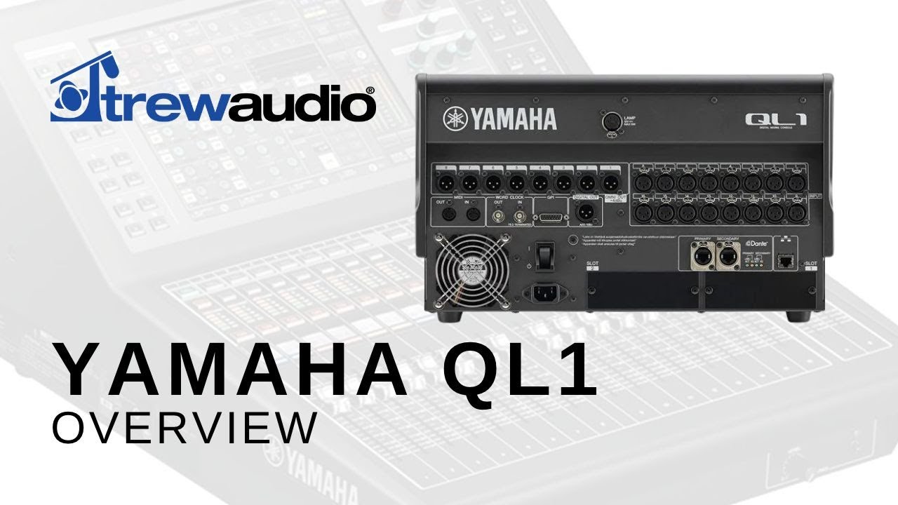 Going over the Yamaha QL1 Mixer