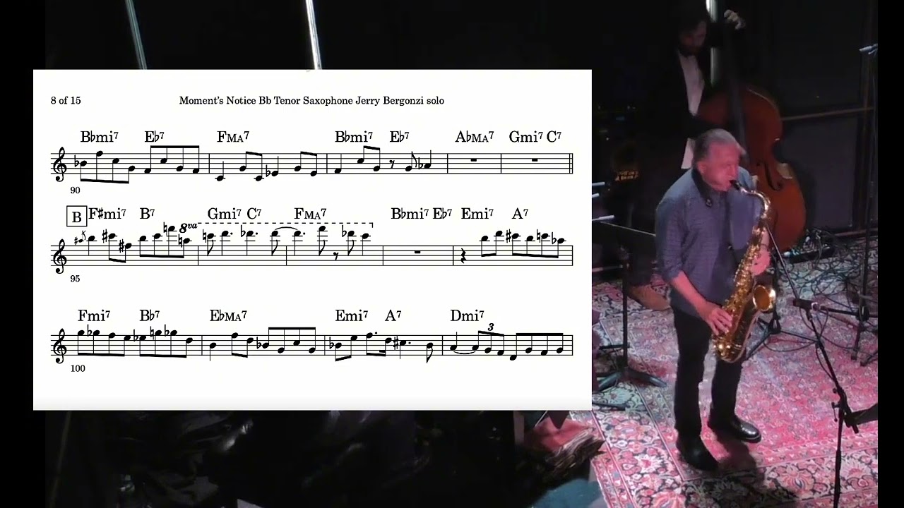Jerry Bergonzi Transcription - 