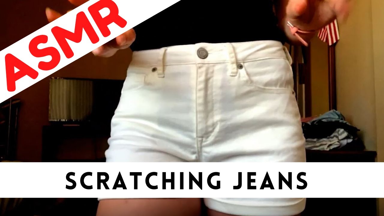 Jean Shorts Scratching ASMR | Pocket Sounds | Belt Sounds | 🌟REQUESTED🌟