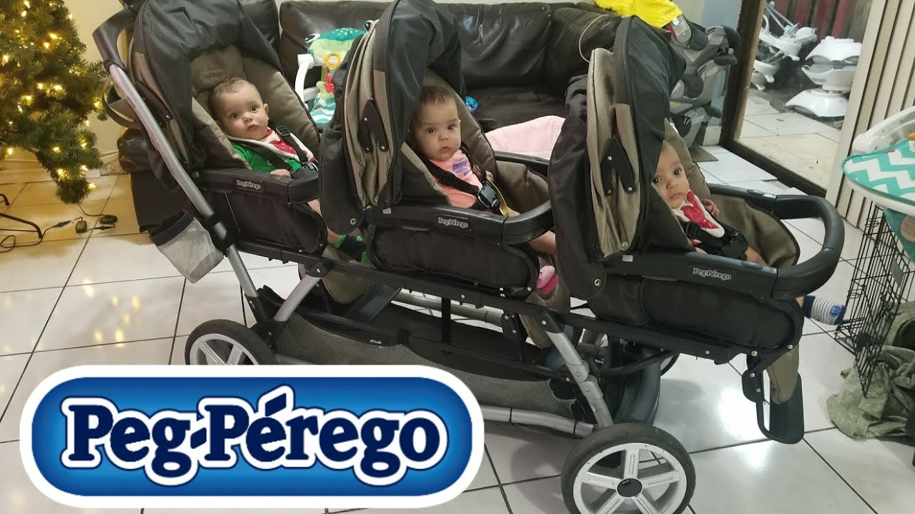 Triplets got a new stroller! Peg Perego Triplette Stroller