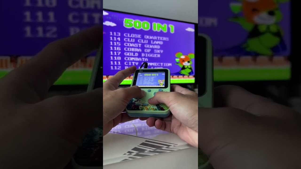G5 Retro Handheld Game Console - 500 Built-In Games for Kids | Classic Fun