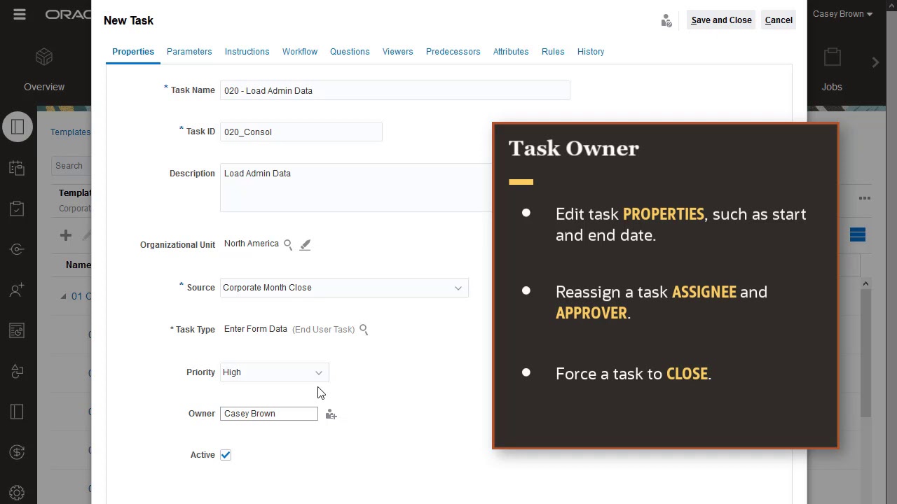 Creating Tasks In Task Manager