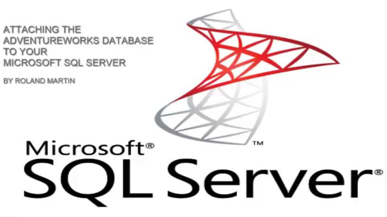 Attaching the AdventureWorks database to SQL Server