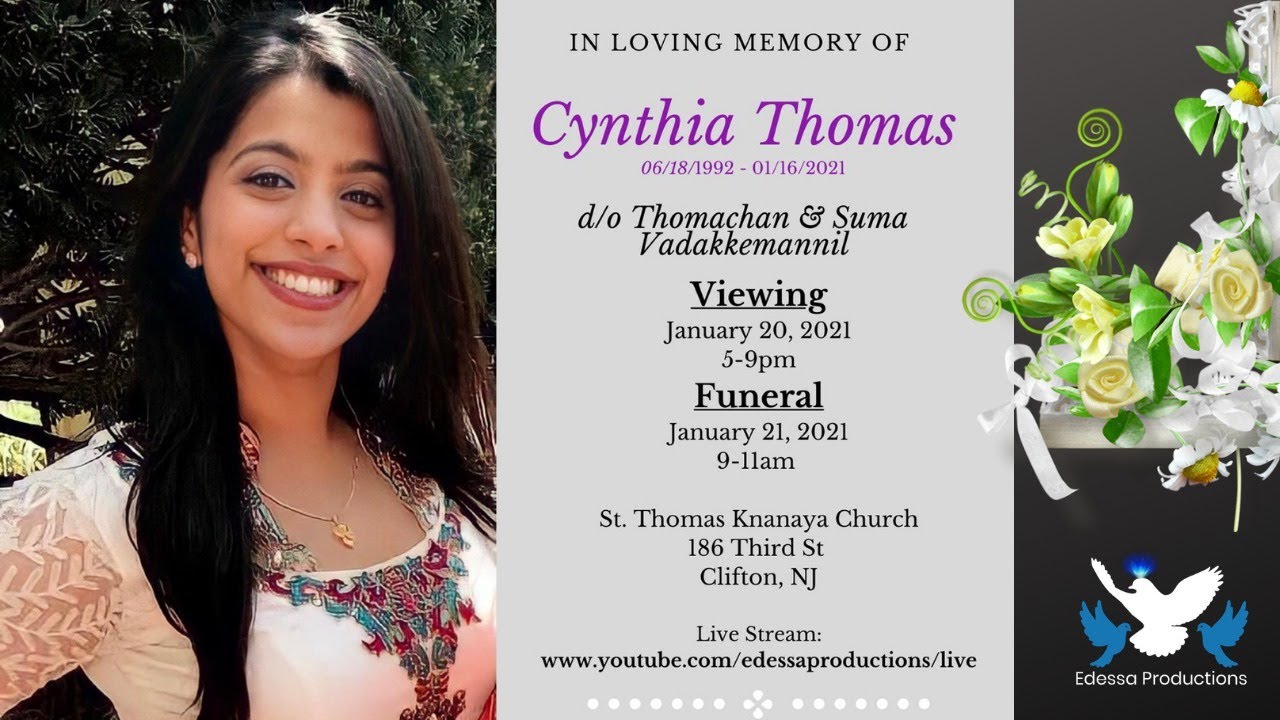 Cynthia Thomas Burial Service