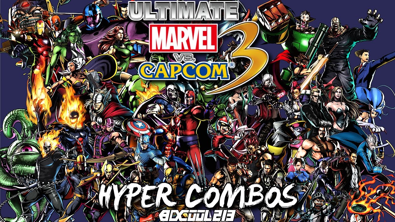 ULTIMATE MARVEL VS. CAPCOM 3 FOR PLAYSTATION 4 - ALL HYPER COMBOS - PS4 GAMEPLAY - 1080P 60FPS