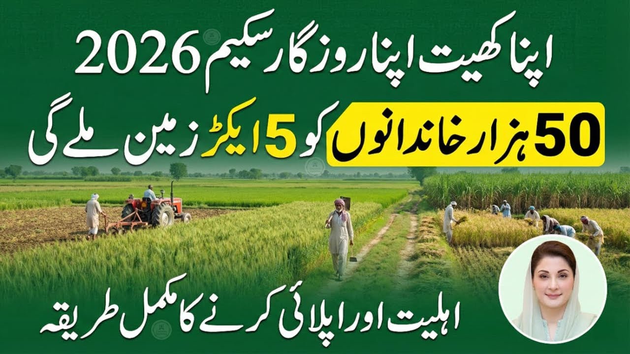 Apna Khet Apna Rozgar Apply Kaise Kare | Apna Khet Apna Rojgar Scheme 2026 | Maryam Nawaz Today News