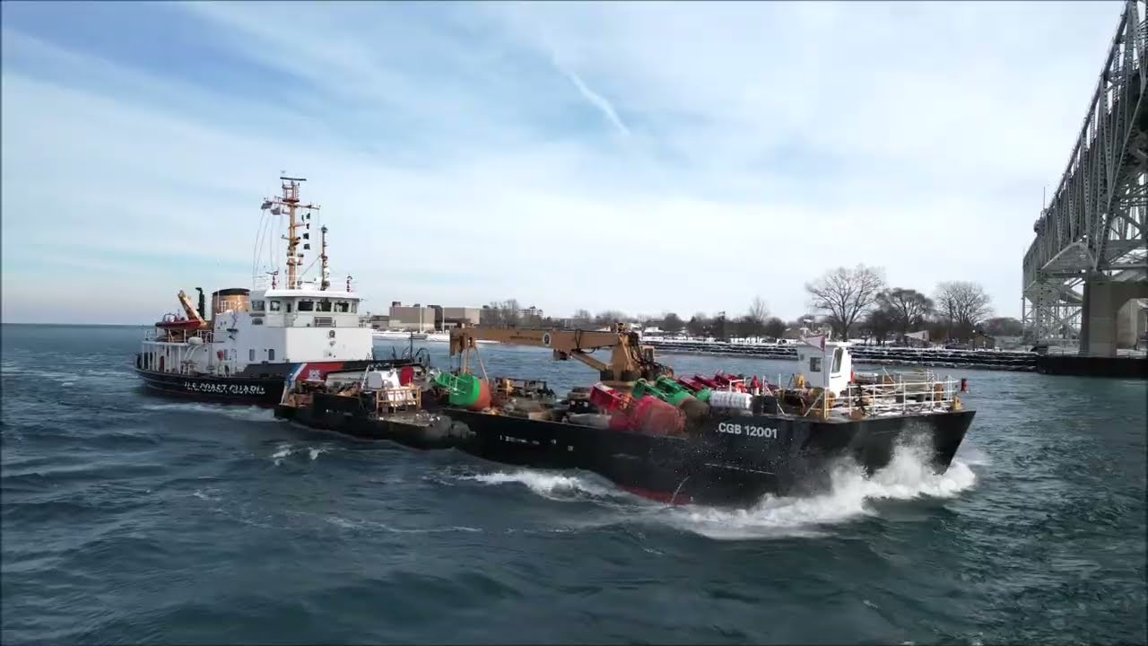 USCG BRISTOL BAY - Downbound Port Huron, Michigan 12-16-2025