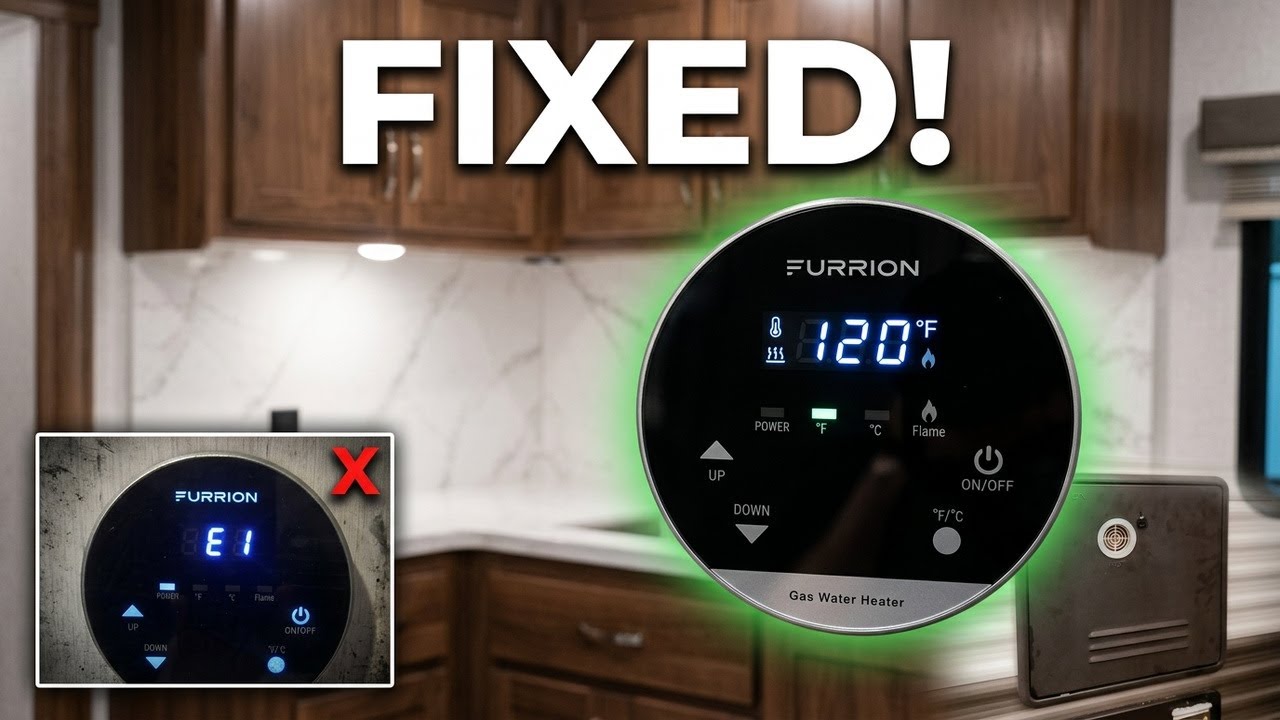 Furrion Tankless Water Heater E1 Code - Resolved #rvlife #waterheater #errorcode #rvlife #rving