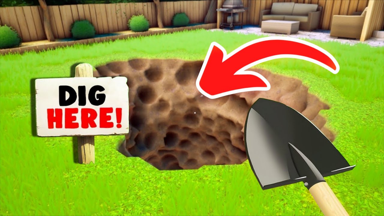 Find the treasure by digging underground in roblox | rj rock