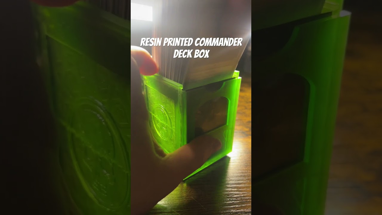 FULLY Customizable 3d printed commander deck box! 