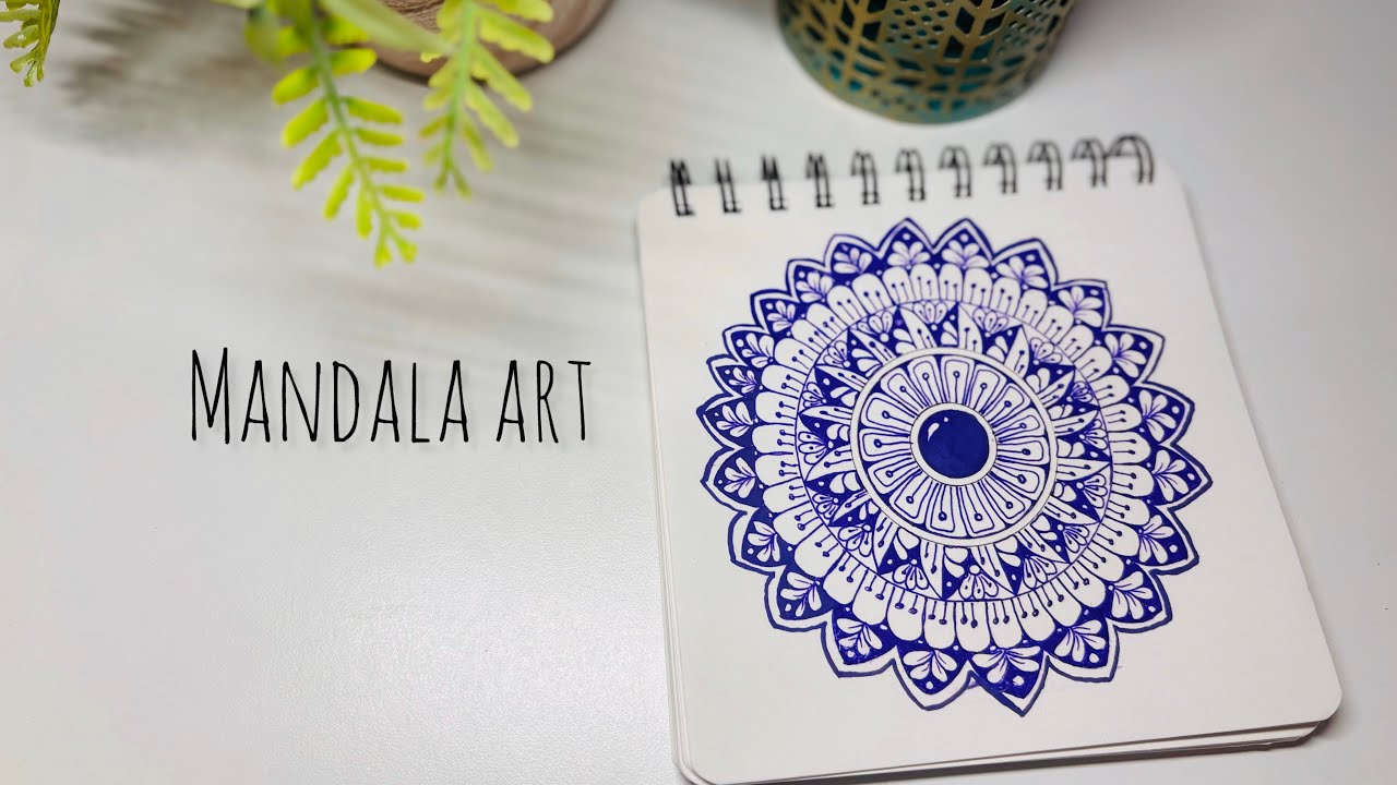 Let’s draw an easy mandala art #mandalaart #mandaladrawing #art #artshorts #meditativemandalaart