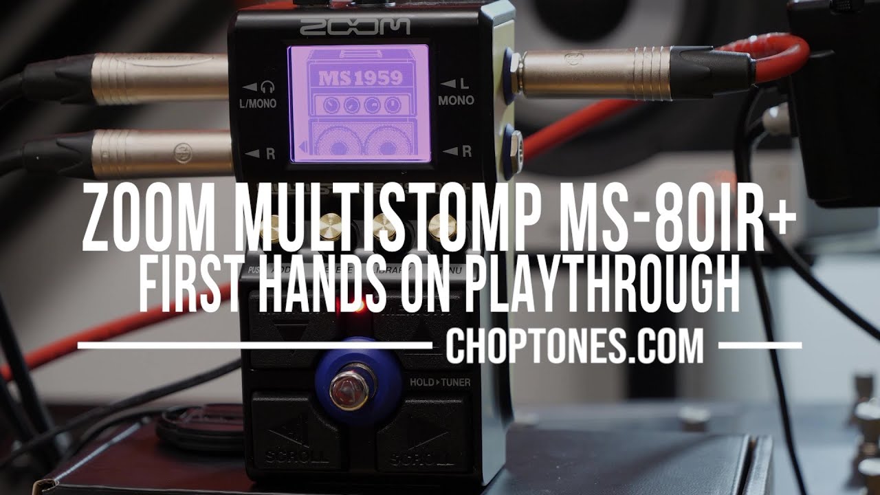 Zoom Multistomp MS-80IR+ | First Hands On Playthrough Demo