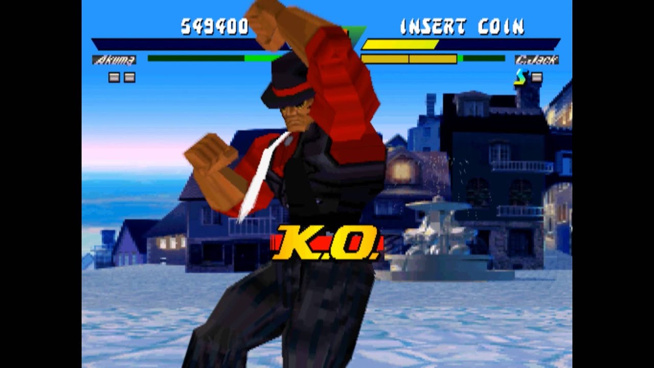 Street Fighter EX Plus - Akuma Playthrough (Arcade)