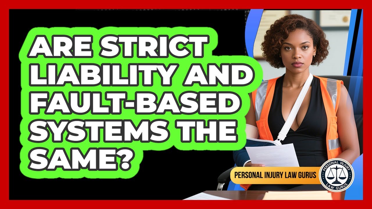 Are Strict Liability And Fault-based Systems The Same? - Personal Injury Law Gurus