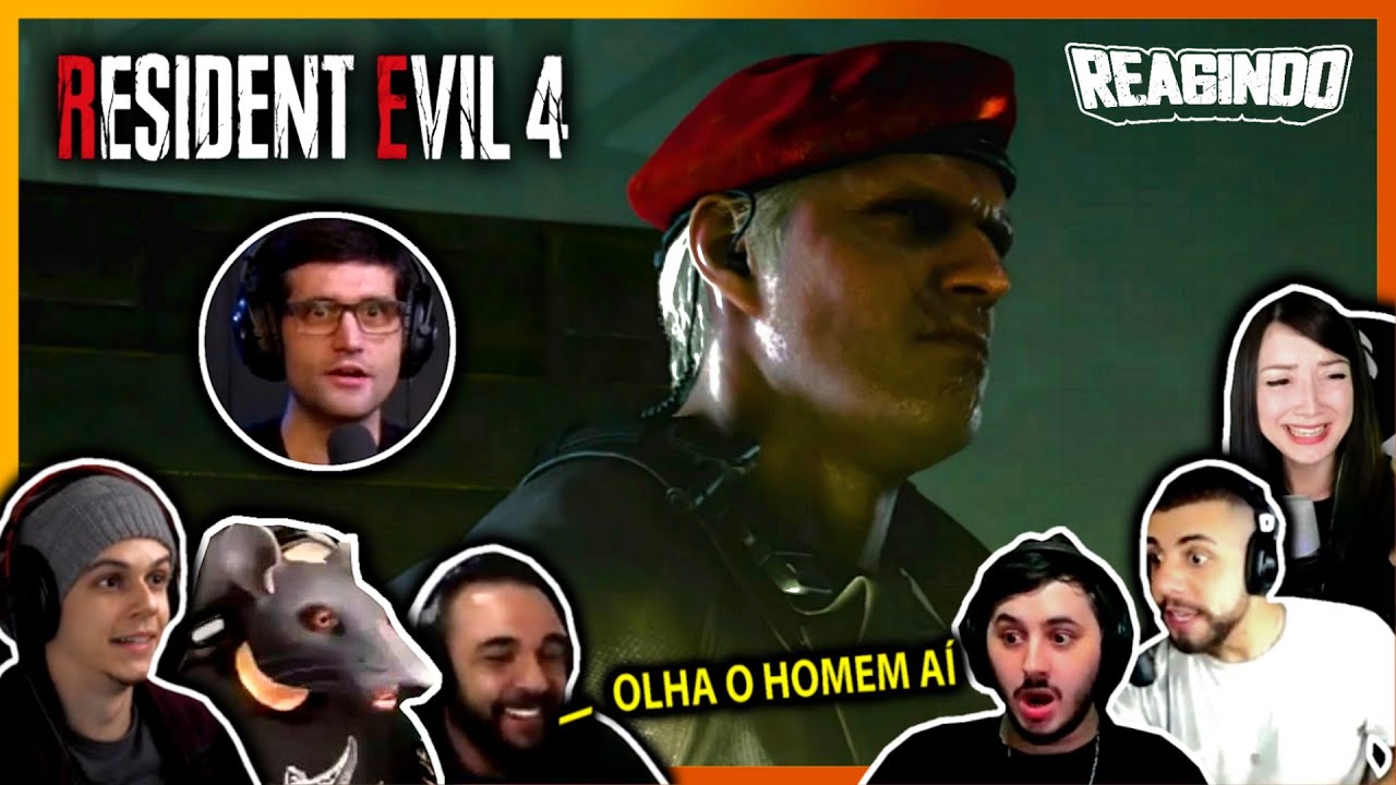 YOUTUBERS REAGINDO AO NOVO TRAILER DE RESIDENT EVIL 4 REMAKE